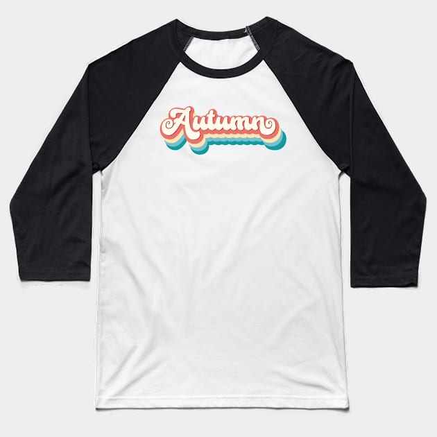 Autumn Baseball T-Shirt by RetroDesign